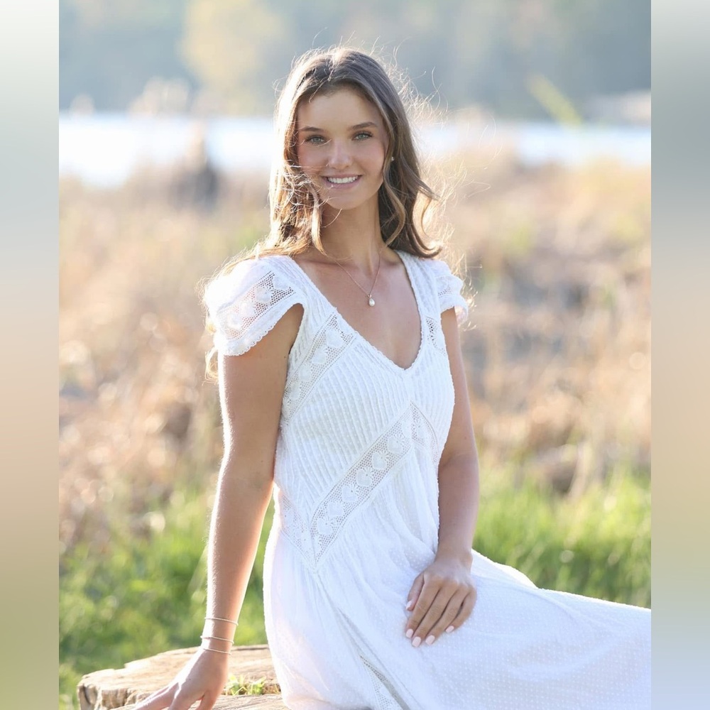 LoveShackFancy Archer Dress in Antique White - Picture 10 of 10